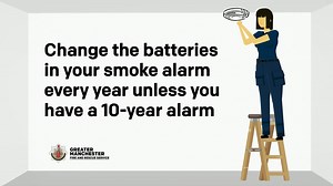 Fit a minimum of one working smoke alarm on every level of your home and a heat alarm in your kitchen. 👆 Test them weekly. #HFSW23 | Greater Manchester Fire and Rescue Service (GMFRS)