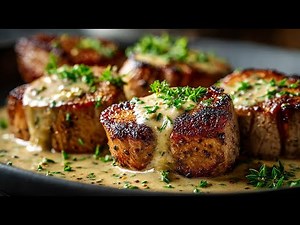 Tender pork fillet in a creamy sauce! Simple and incredibly delicious!
