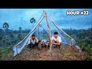 Surviving 24 Hours Non-Stop Rain Challenge