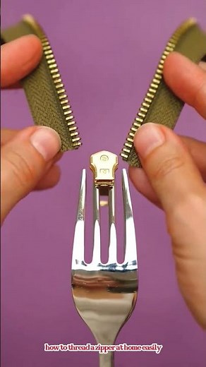 how to thread a zipper at home easily