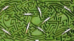 The biggest maze in France is just an hour away from Paris!