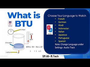 Class 6 -Heat and BTU- British Thermal Unit - Change Language in settings under Audio Track.