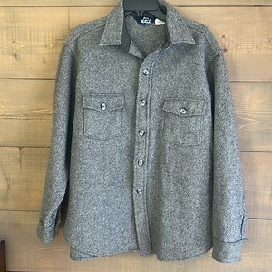 Woolrich  Wool Overshirt Shirt Jacket Shacket with Relaxed Fit in XL