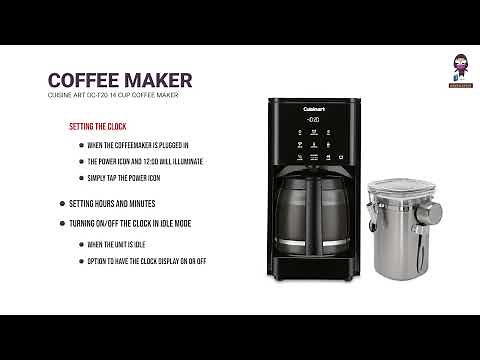 Cuisinart DCC-T20 Touchscreen 14-Cup Coffee Maker User Manual: Step-by-Step Guide and Tips