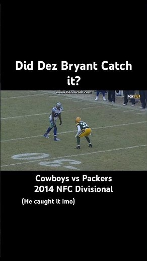 Did Dez Bryant catch it? Cowboys vs Packers 2014 NFC Divisional #nfl #nflhighlights #sports #shorts