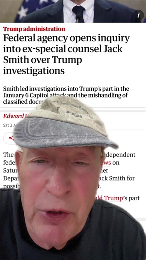 Trump is prosecuting Jack Smith to deflect from the Epstein files. Trump knows his base H Jack Smith and he’s trying to deflect away from the Epstein files by roaring up Jack Smith. Trump is in the files. Trump is in Epstein files. They were best friends for 15 years. Many pictures of them together. Trump flew on his plane seven times Trump and Epstein best buddies. #trump #epstein #jacksmith #greenscreen