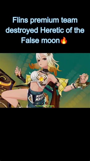 Flins Premium Team vs Heretic of the False Moon ⚡ #genshinimpact