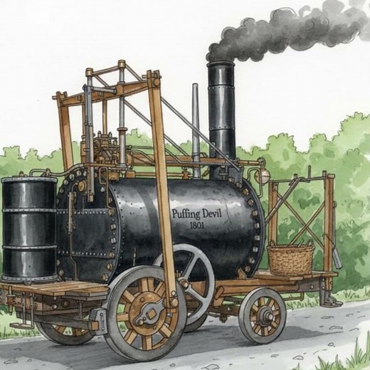 The "Puffing Devil" the worlds first car?