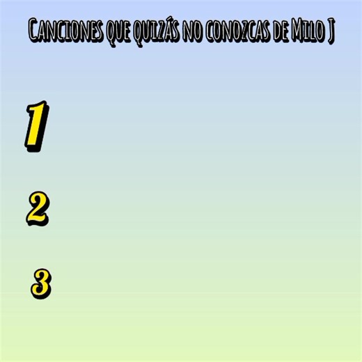 ¿Cuánto sabes de Milo J? Adivina la canción de Milo J