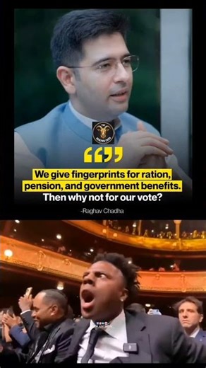 Raghavchandha sir speaking about the voting system#reality #raghavchadha#public #parliament#politics
