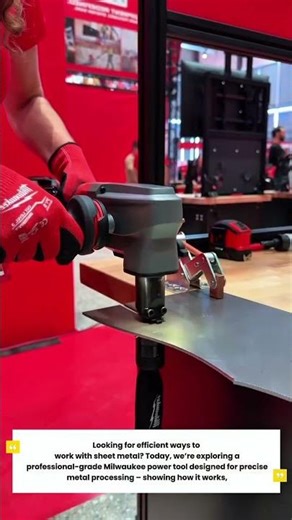 Milwaukee Metal Working Tool: Educational Breakdown of Sheet Metal Processing | Short Video"