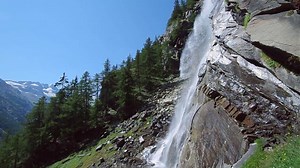 Waterfall, Water, Mountain. Free Stock Video