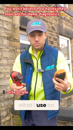 Best tools for damp diagnostics ever 😱 #damp #dampproofing #dampissues #construction
