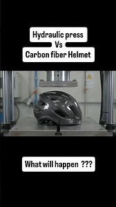 Will a Carbon Fiber Helmet Survive a Hydraulic Press? 🔨