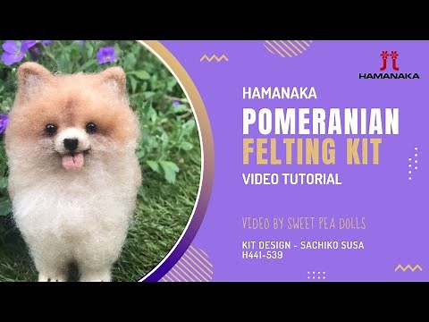 Hamanaka Pomeranian Felting Kit Tutorial Video