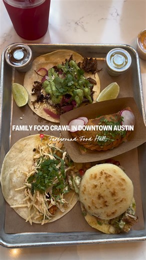 One thing about us, we love to eat out as a family and @faregroundaustin did not disappoint! One of our favorite things to do is discovering gems in Downtown Austin! Highlights: 😋 Great, affordable food options ✅ Featured eats @eatjabs @tacopegaso @fourbrothersarepas 🪑 Plenty of indoor and outdoor seating 💧 Self-served water & ice station 🌆 Outside space to burn off some energy Video & Content by Brandon & Shaleka Boone @beingtheboones @whereyallatthoughatx @iambrandonboone @Shalekab | Downt