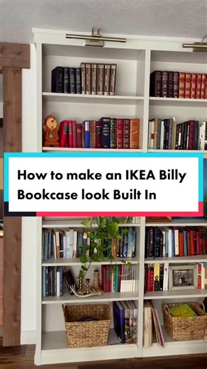 DIY IKEA Billy Bookcase Built-In Hack Tutorial