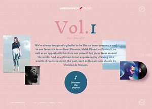 Air France playlist - Awwwards