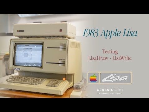 1989 Apple Lisa Project – First Test: Drawing & Writing on a Lisa