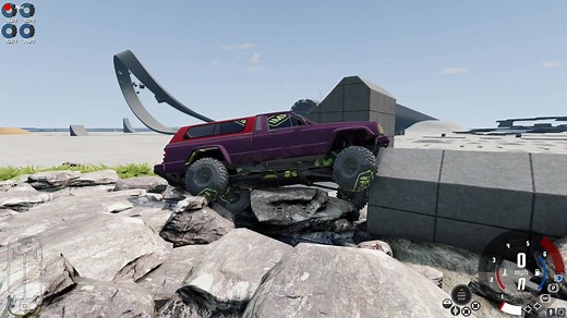 BEAMNG老款吉普模组越野测试