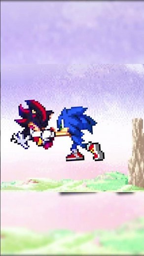 Sonic vs Shadow 🔥🥶 (Sprite Animation)