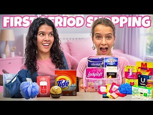 Taking My Sister PERIOD KIT Shopping For Her FIRST PERIOD!!