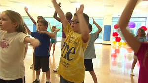 Kids move and groove to the beats