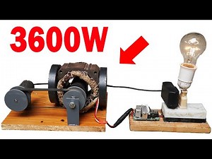 How I Turned Washing Machine Motor Into Permanent Energy Machine