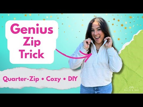 Sweatshirt Sewing Hack! Combine Two Patterns for a Trendy Quarter-Zip Pullover
