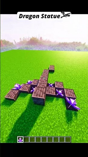 Dragon Statue | Minecraft | #minecraft #dragon #status #4k #new #viral #trending #build #shaders
