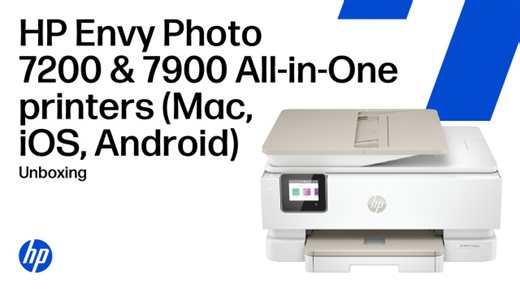 Unbox and set up (Mac, iOS, Android) | HP Envy Photo 7200 & 7900 All-in-One printer series