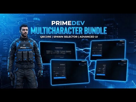 [QBCore] Multicharacter Bundle | Ultimate FiveM Multicharacter & Spawn Selector