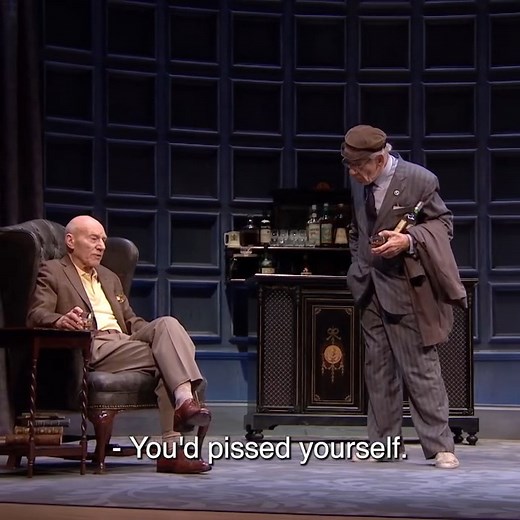 'Have you? Ever? Been loved?' No Man's Land, with Patrick Stewart and Ian McKellen, is available to stream with National Theatre at Home. | National Theatre