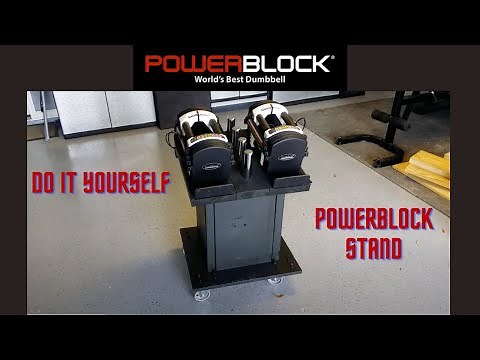 DIY PowerBlock Stand