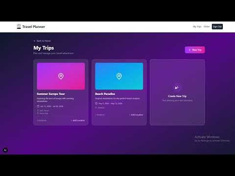 🌍 Travel Planner App
