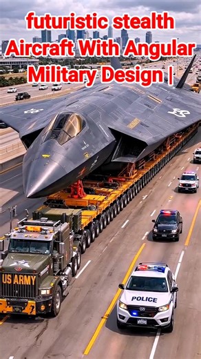 futuristic stealth Aircraft With Angular Military Design | Police Siren sound effects #yt #shorts
