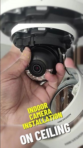 CCTV Camera Installation IN Door How To Install A Hikvision dahua IP camera CELING #hikvision #dahua