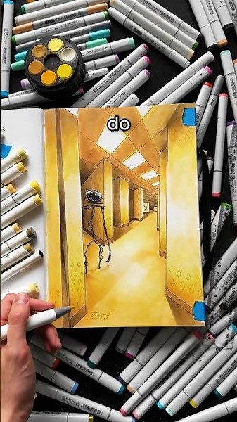 How to Draw 2-POINT PERSPECTIVE!! 👀✍️ #arttutorial