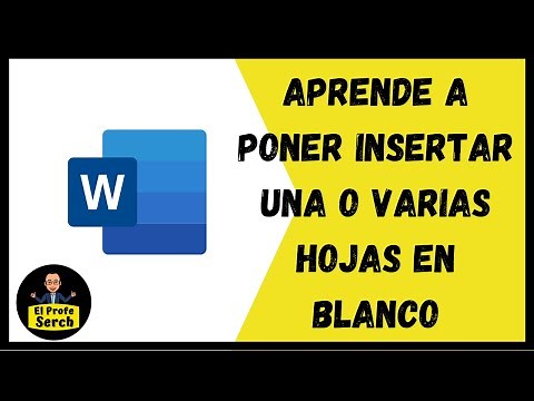 Insertar hoja en Blanco al Principio en Word