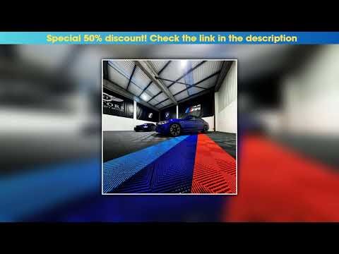 Best 40 PCS Eco-Friendly Plastic Garage Floor Tiles Colorful DIY Modular Square Garage Slabs for Ca