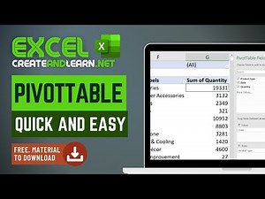 Excel PIVOTTABLE- Quick and Easy (Free Download)