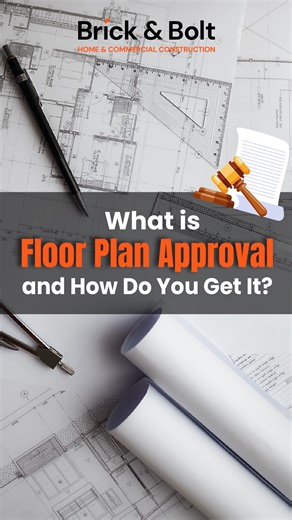 Brick & Bolt on Instagram: "Floor Plan Approval in Construction: What It Is and the Steps to Legally Get Yours Approved Before you lay even a single brick, you need floor plan approval. 🏗️ It’s not just a formality—it’s a legal necessity that ensures your construction is compliant with local building laws and safety norms. So, what exactly is Floor Plan Approval? It’s the official permission from your local development authority to begin construction, based on your submitted architectural layou