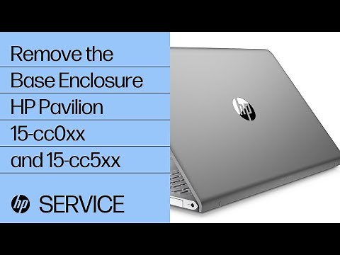 Remove the Base Enclosure | HP Pavilion 15-cc0xx and 15-cc5xx | HP