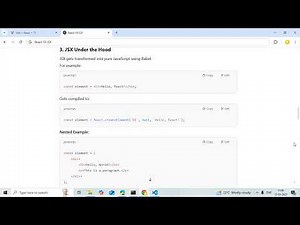 React 19 Tutorial #6; JSX | in Depth - Mastering JSX Syntax and Compilation