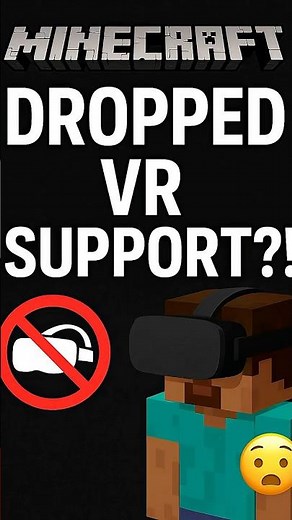 Minecraft DROPPED VR Support?! 😱 (Update 1.21.80)