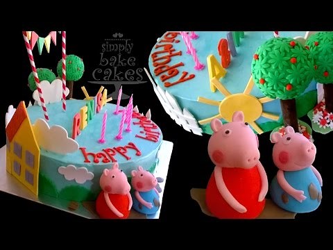 How to make a Peppa Pig themed birthday Cake