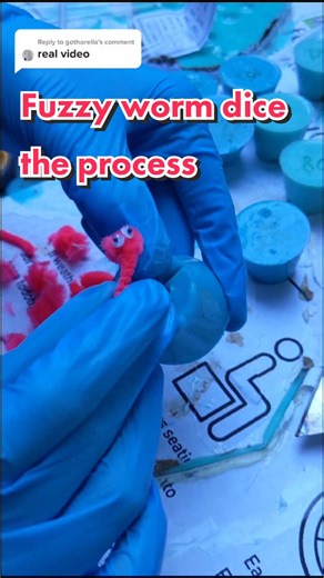 Making Fuzzy Worm Dice - Crafting Process Revealed!