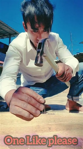 Perfect Technique to Hammer an Iron Nail | #Shorts #shortfeed #youtubeshorts #ytshorts #trending