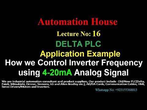 Speed control using 4-20mA Analog signal #VFD_analog_input #PLC_Analog_Output