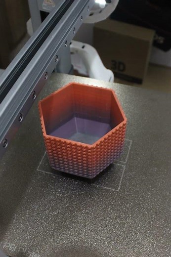 3D Print Timelapse: Lego Brick Compatible Vase 🧱✨ | Customizable Creative (Bambu Lab P2S/A1 Combo)